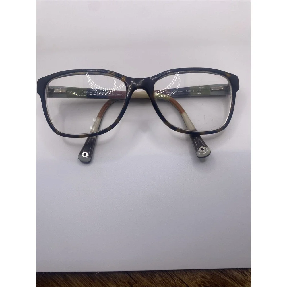 Coach Eyeglasses FRAMES ONLY Brown HC 6013 Julayne 54-16-135 Dark Tortoise 414
